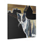 Cat Among Barns - Canvas