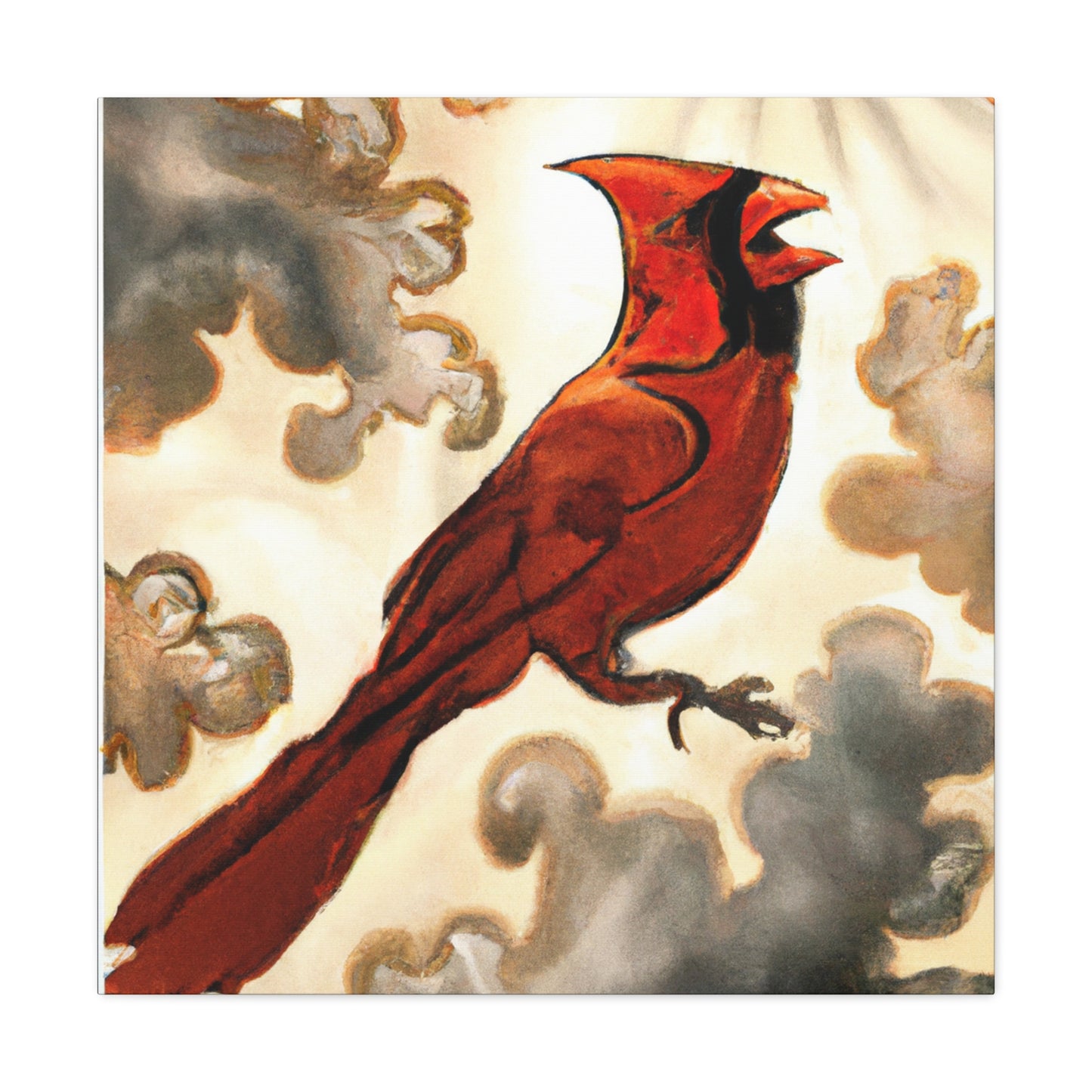 Northern Cardinal Glow. - Canvas