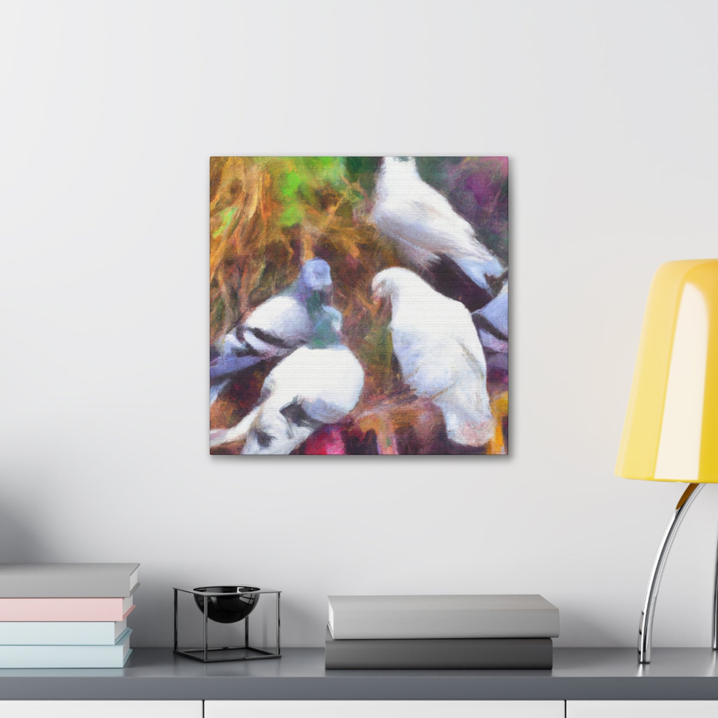 Pigeon in Impressionism - Canvas