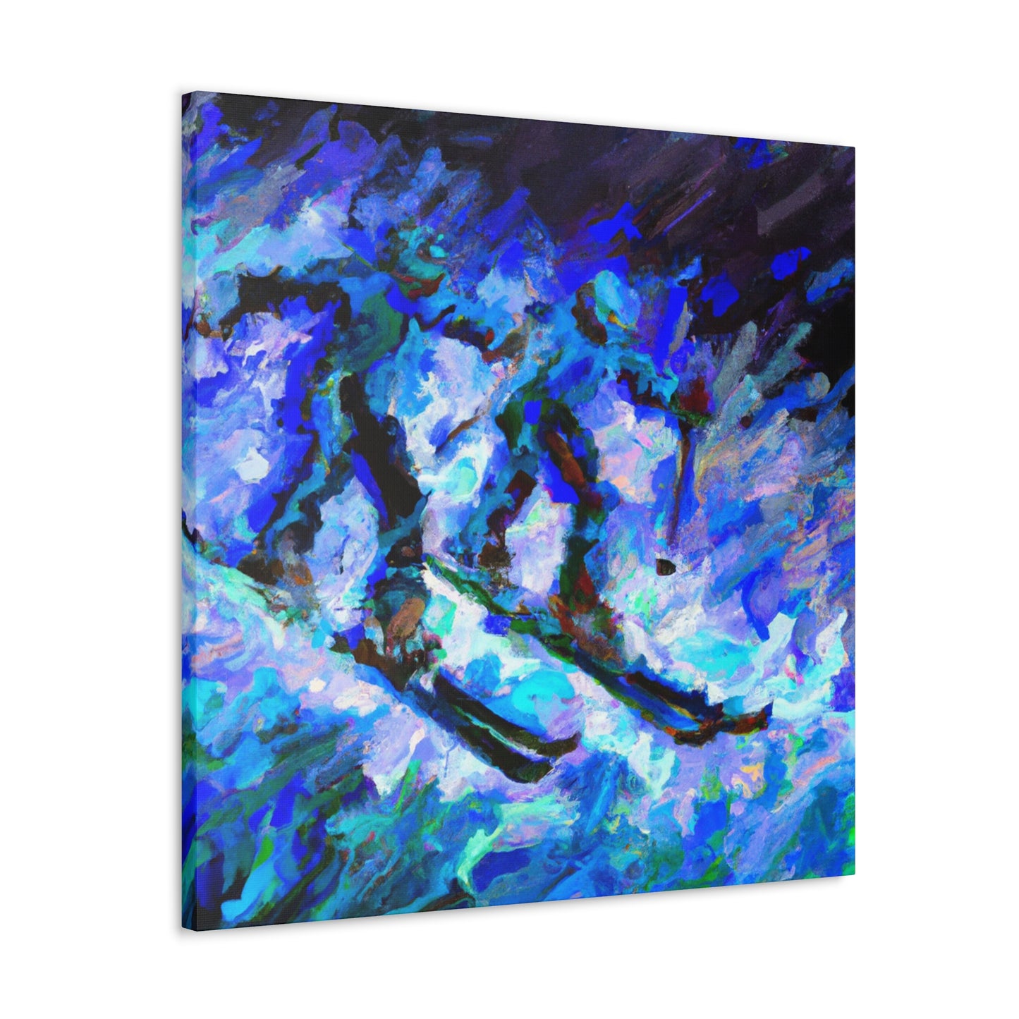 Skiing in Impressionism - Canvas