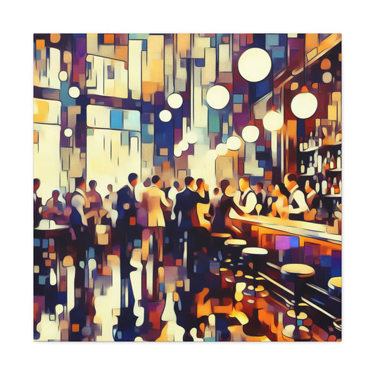 "Retro Revelry Unveiled" - Canvas