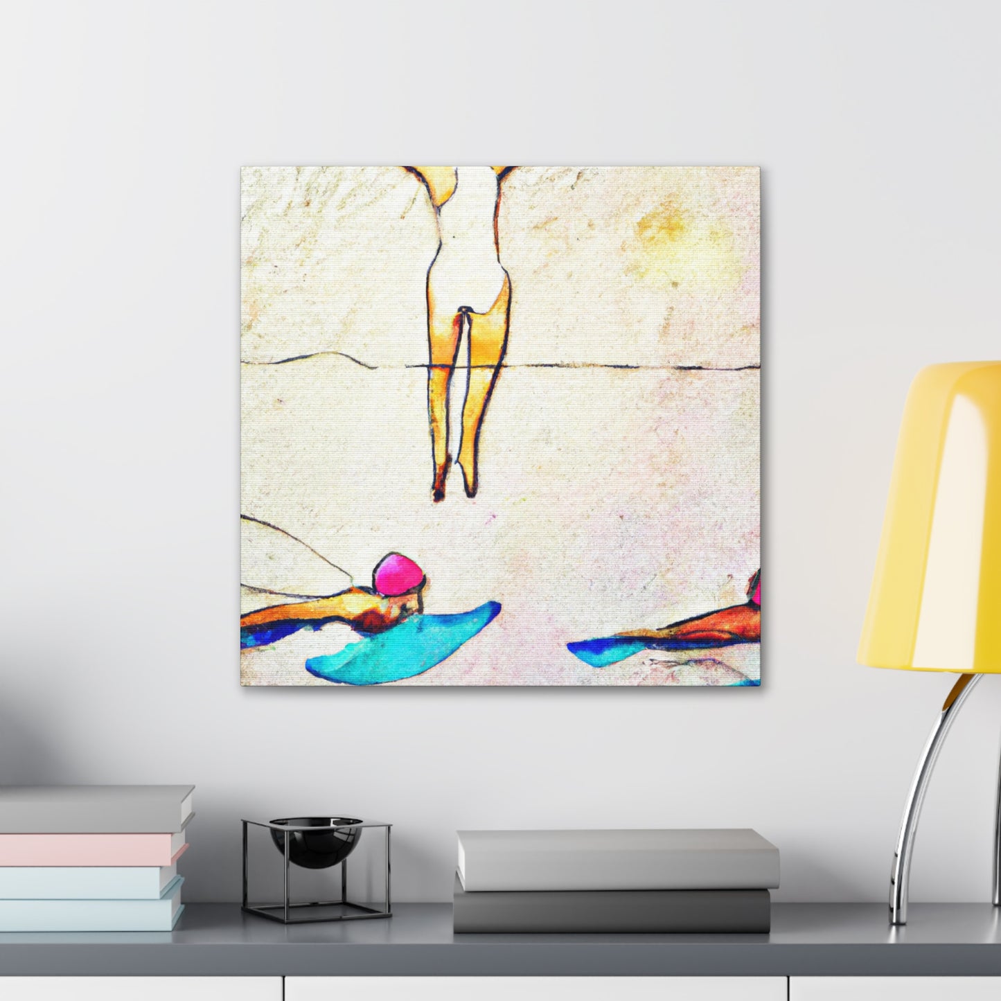 Swimming in Abstracts. - Canvas