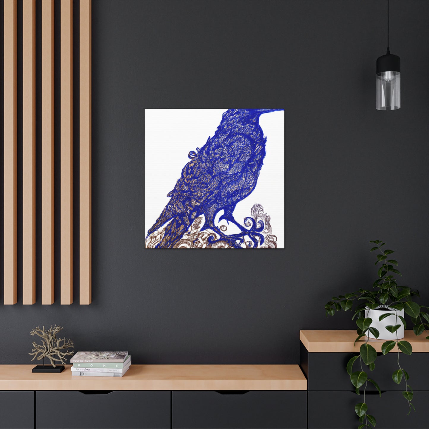 American Crow Portrait - Canvas