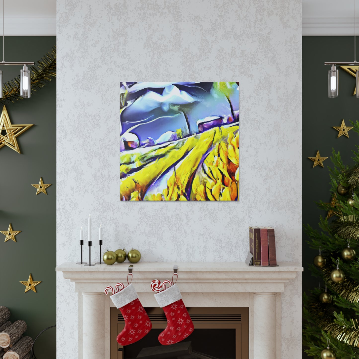 Crop Fields Ablaze - Canvas