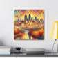 "Enchanting Jazz Swirls" - Canvas