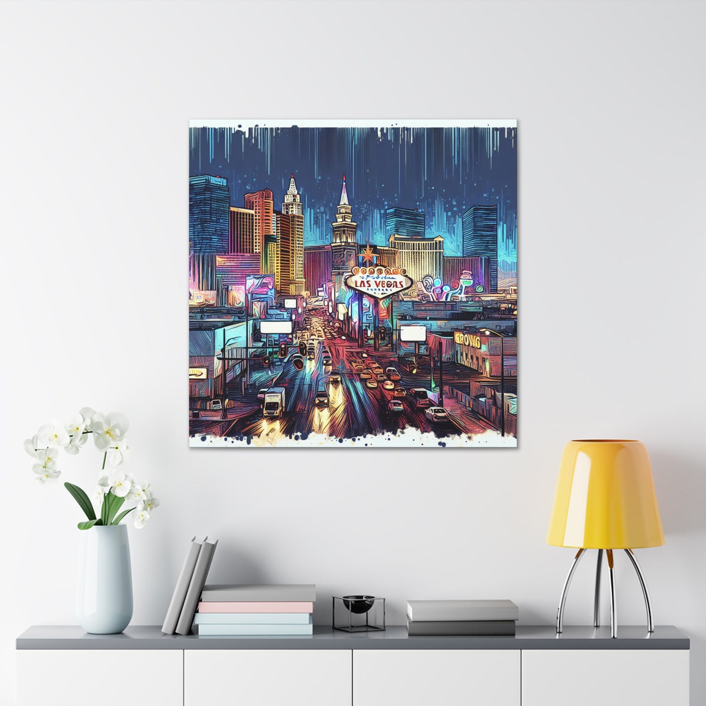 Viva Vintage Vegas Vibes - Canvas