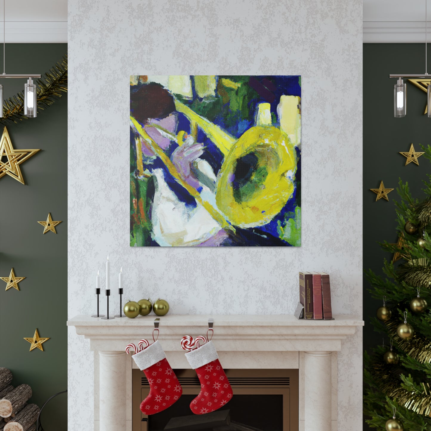 Trombone in Abstraction - Canvas