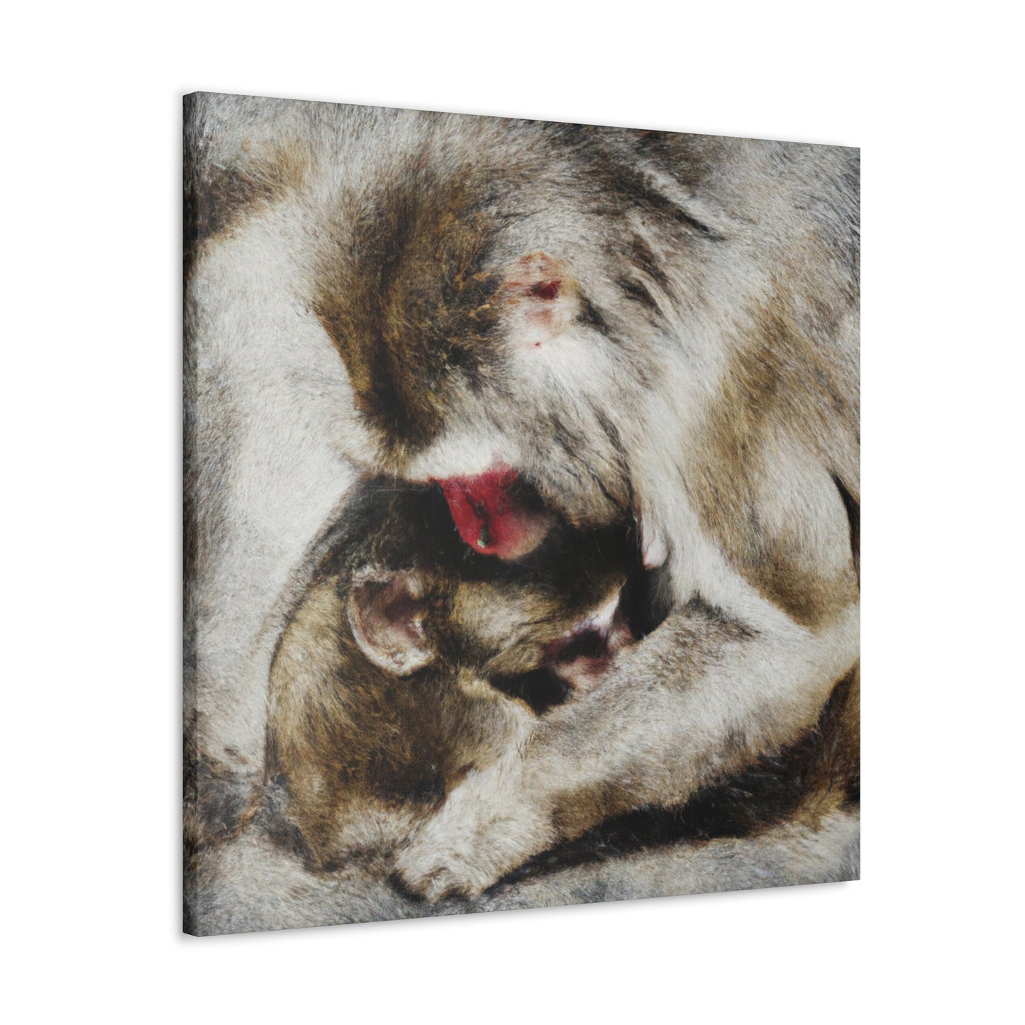 "Macaque in Surreality". - Canvas