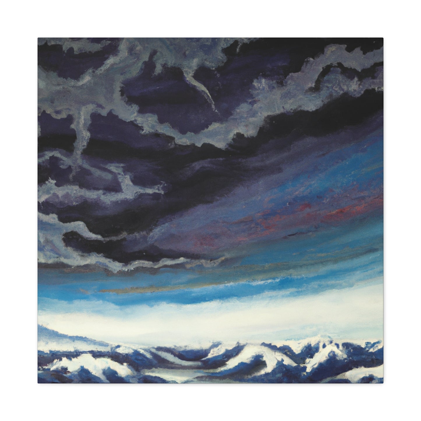 Snowy Mountain Majesty - Canvas