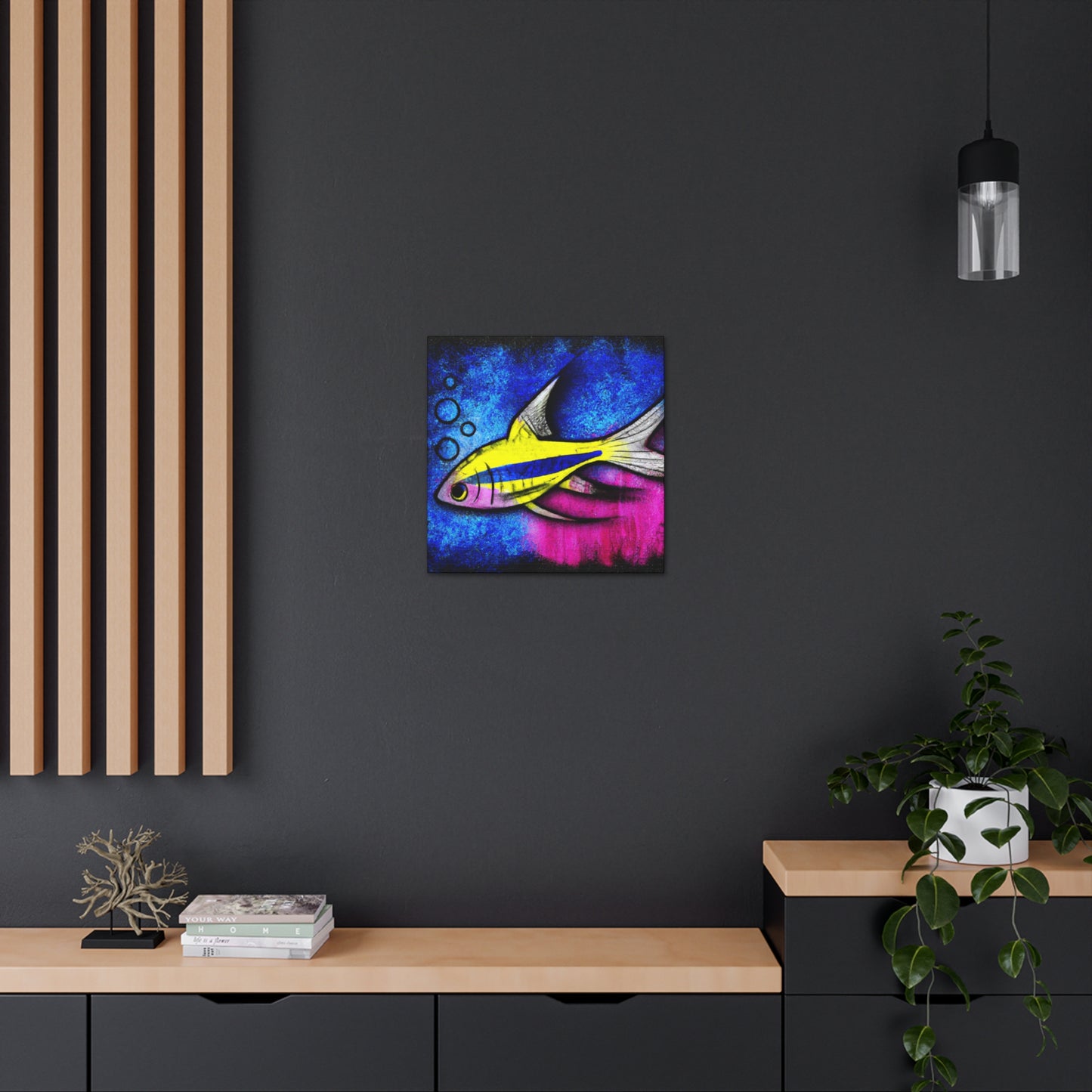 "Swordtail Sword Swirling" - Canvas