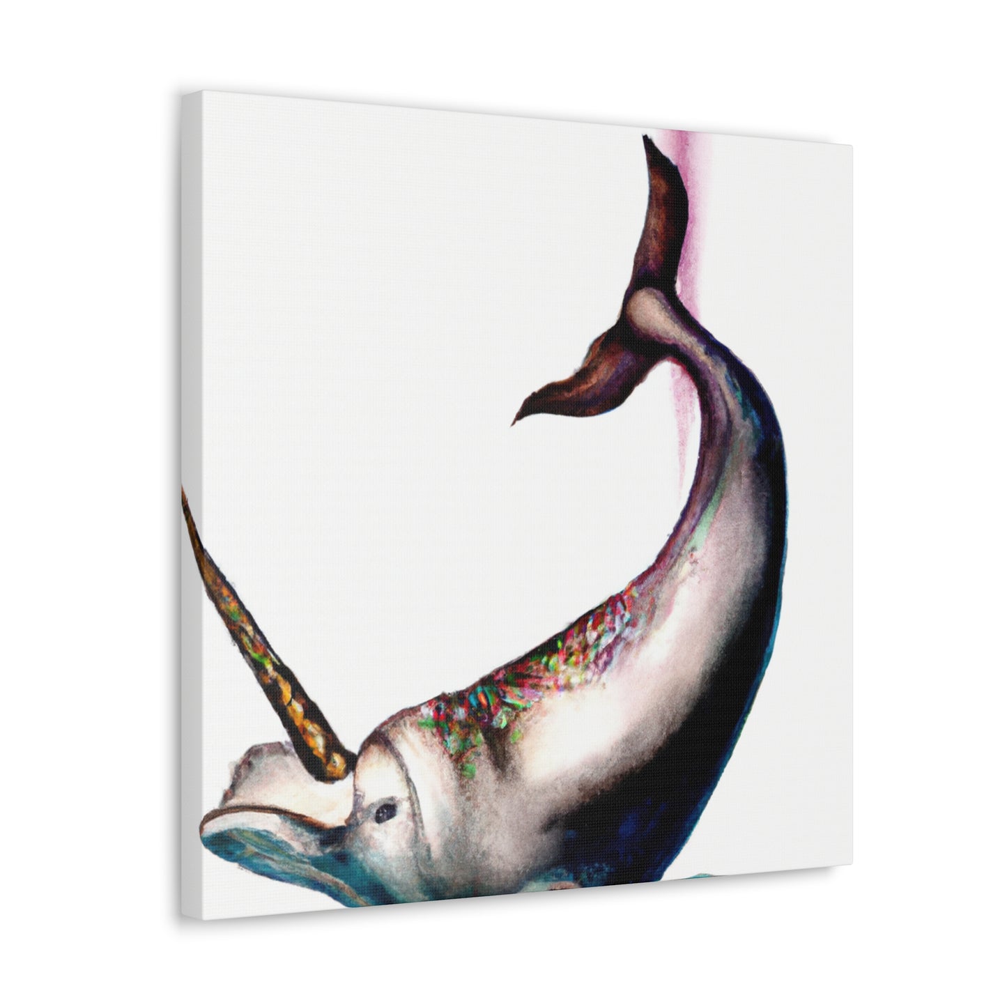 "Mysterious Narwhal Painting" - Canvas