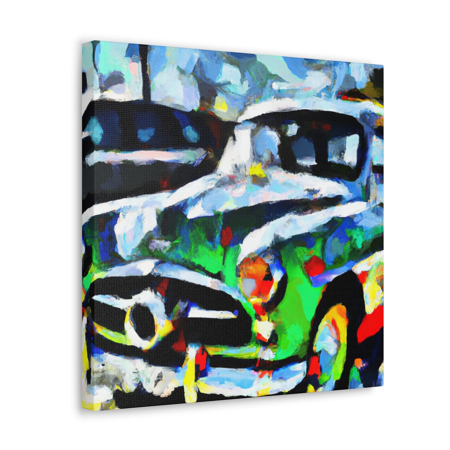 "Cars In Motion Painting" - Canvas