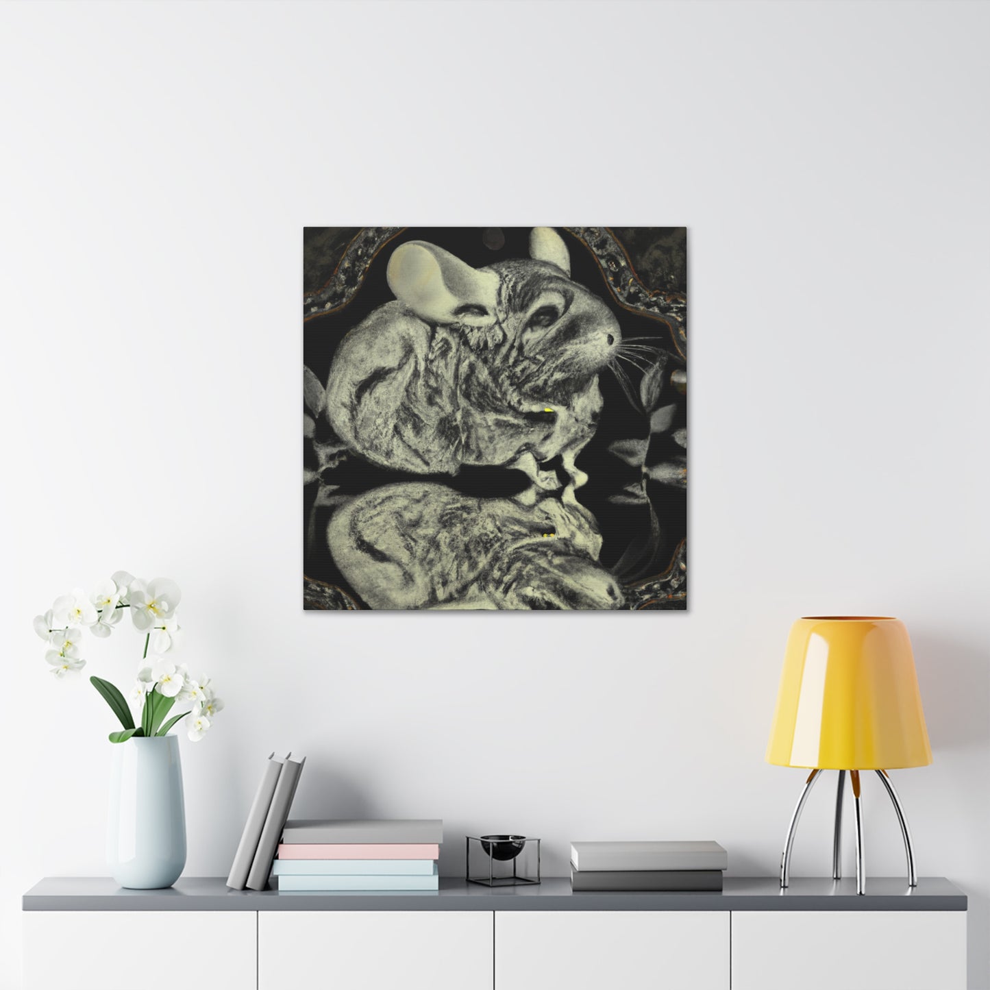 Chinchilla in Moonlight - Canvas