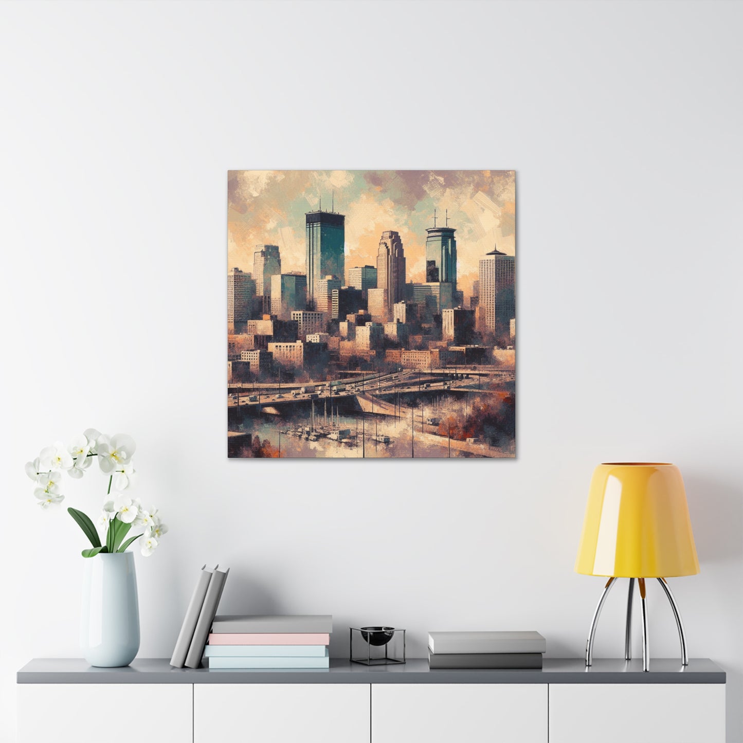 "Urban Symphony: Minneapolis" - Canvas