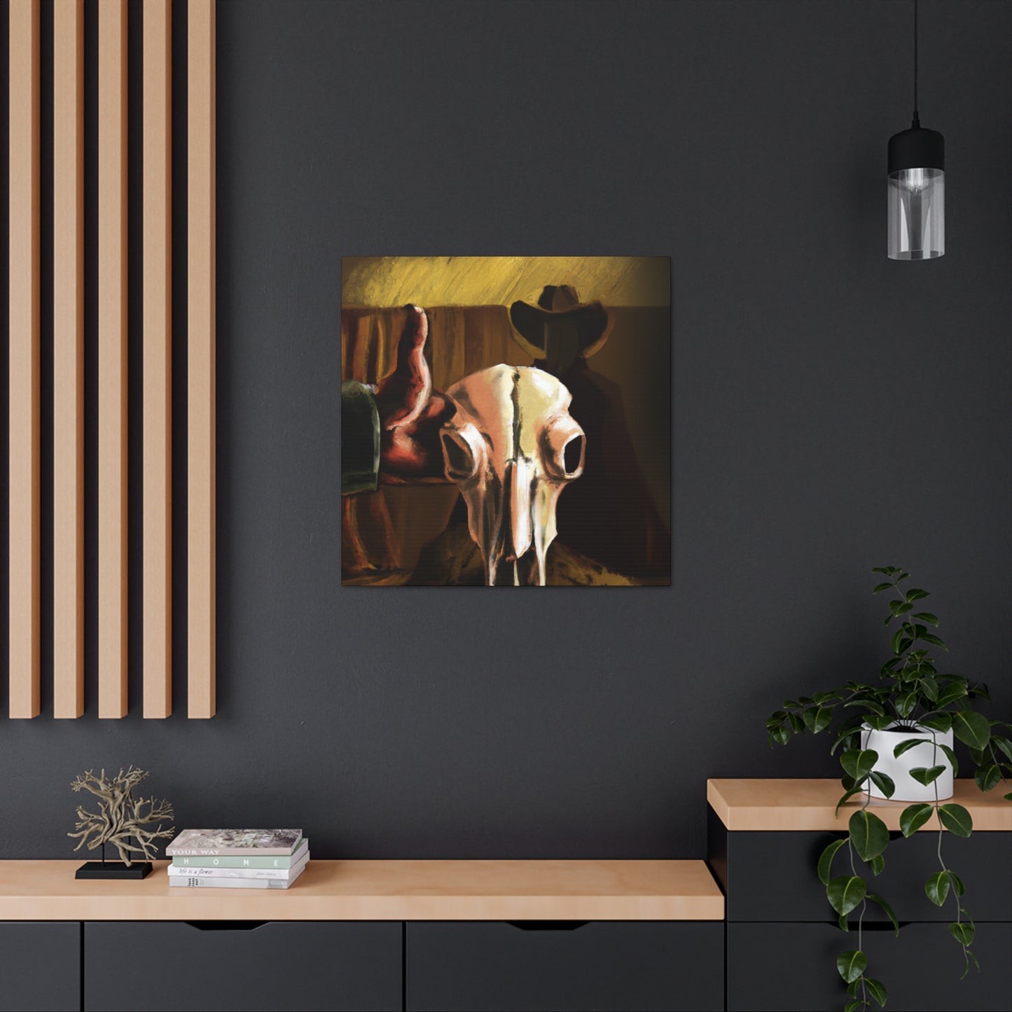 Cow Skull Apollo Dream - Canvas