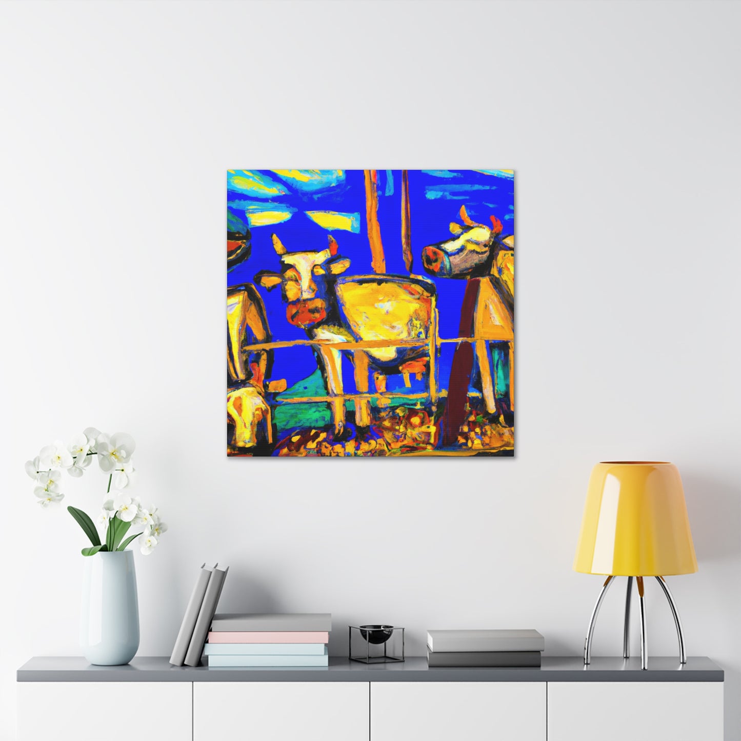 "Cow of Emotional Splendor" - Canvas