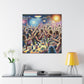 Whirling Revelry in Dots - Canvas