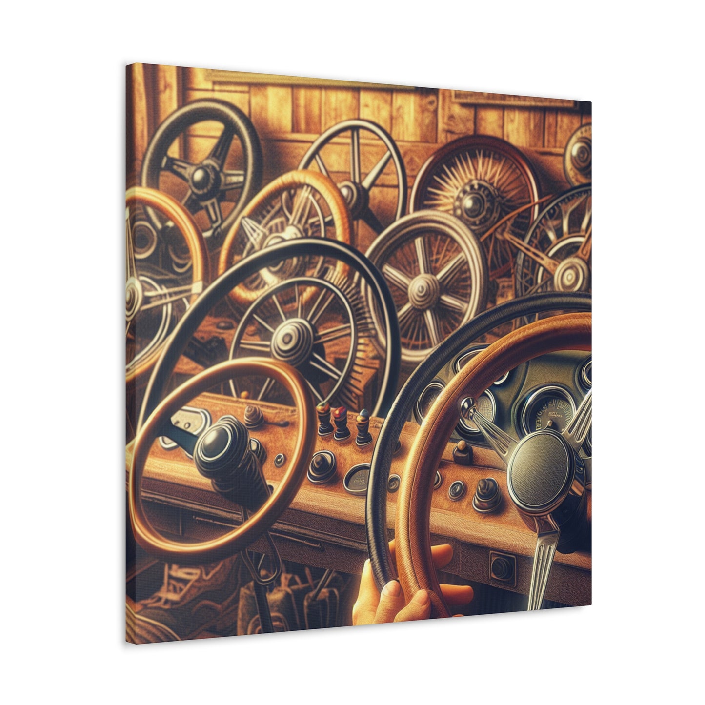 "Wheel Symphony Unveiled" - Canvas