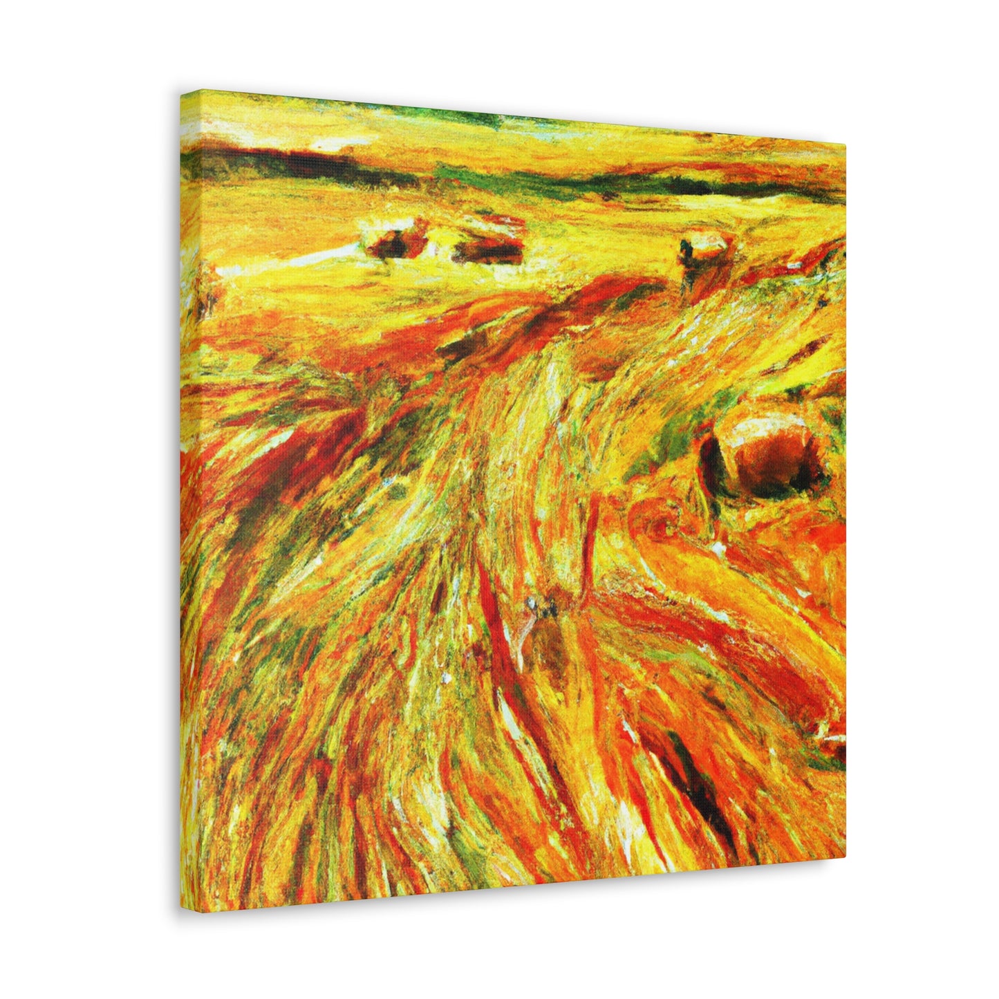 Hay Field Splendor. - Canvas