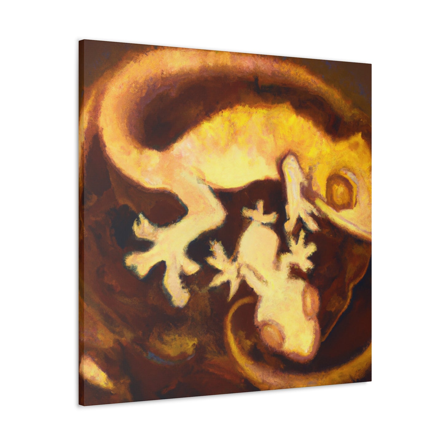 "Crested Gecko Dreamscape" - Canvas