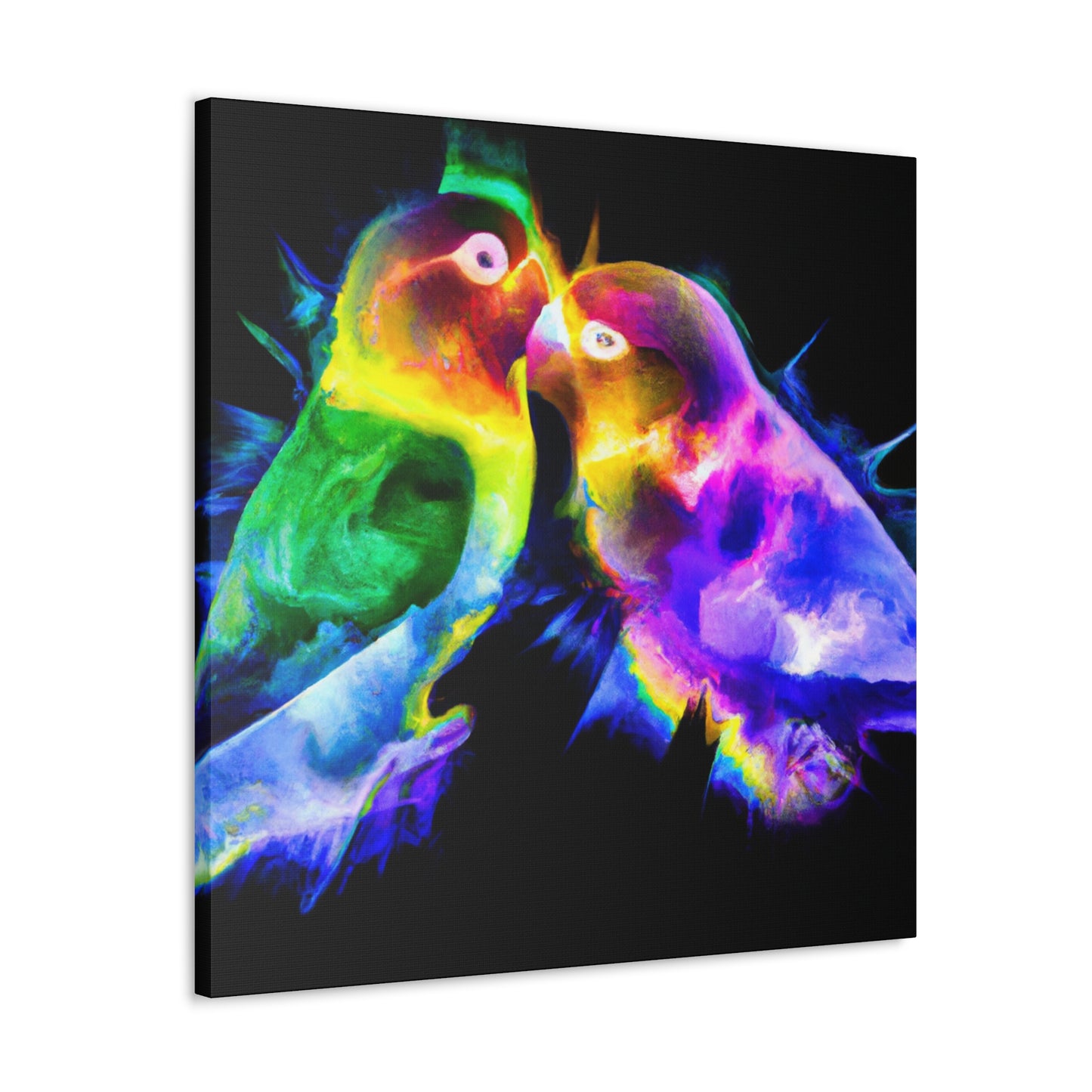 Lovebirds in Harmony - Canvas