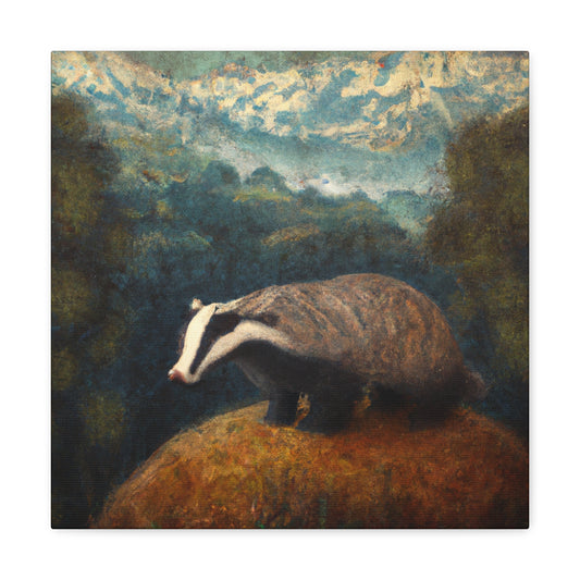 Badger in Springtime - Canvas