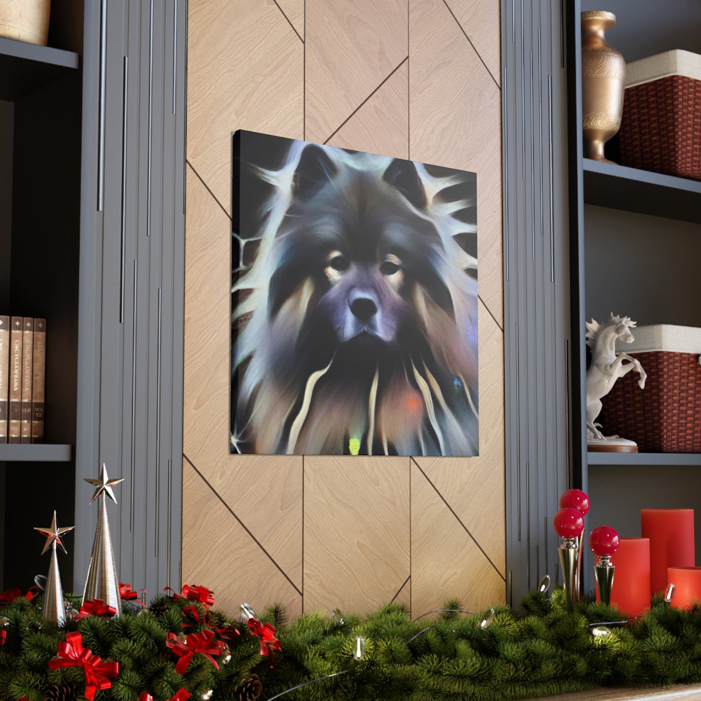 Keeshond Digital Delight - Canvas