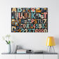 "Whimsical Typography Delight" - Canvas