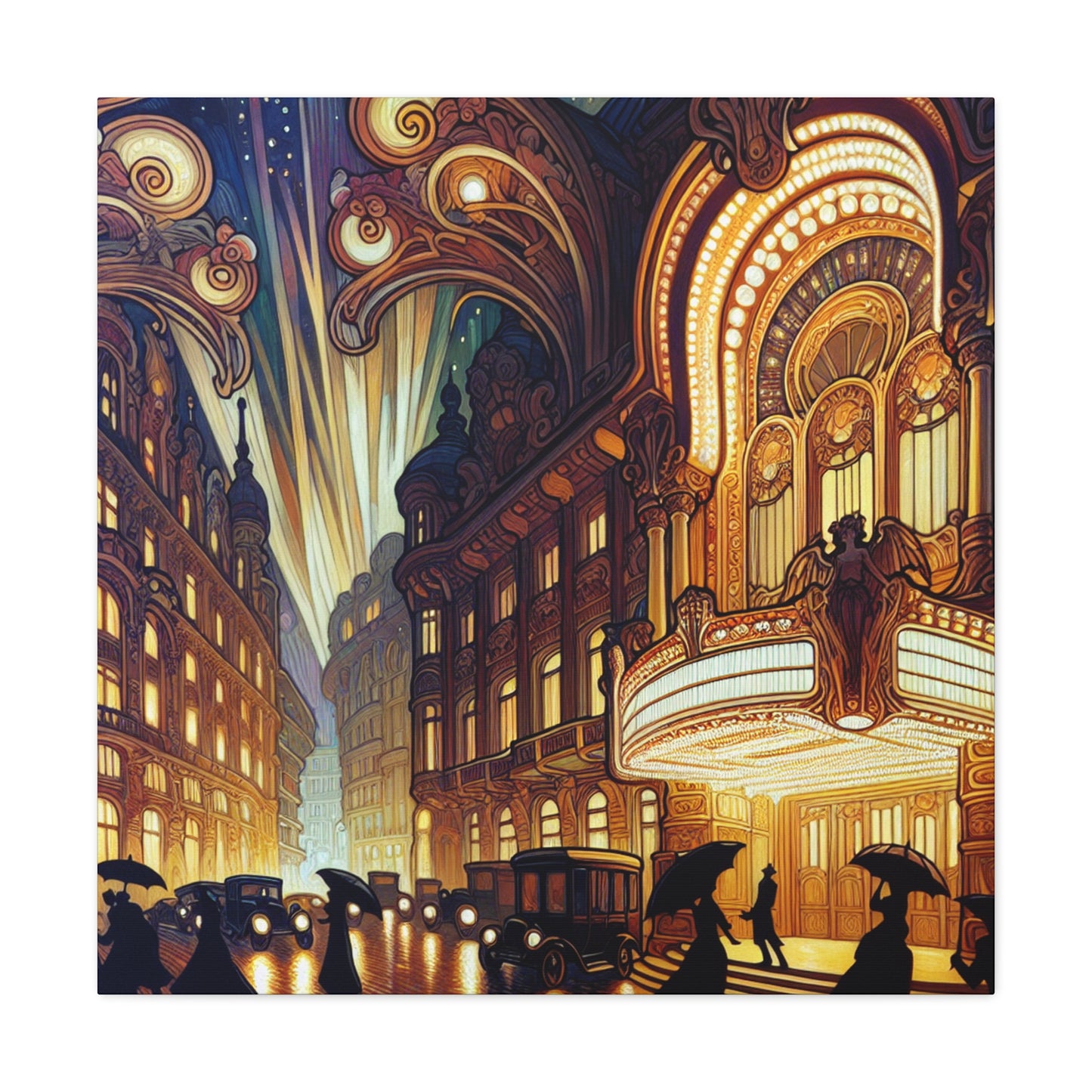 Enigmatic City Lights - Canvas