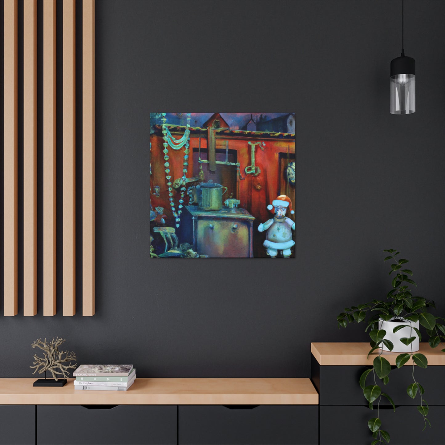 Santa's Surreal Workshop - Canvas