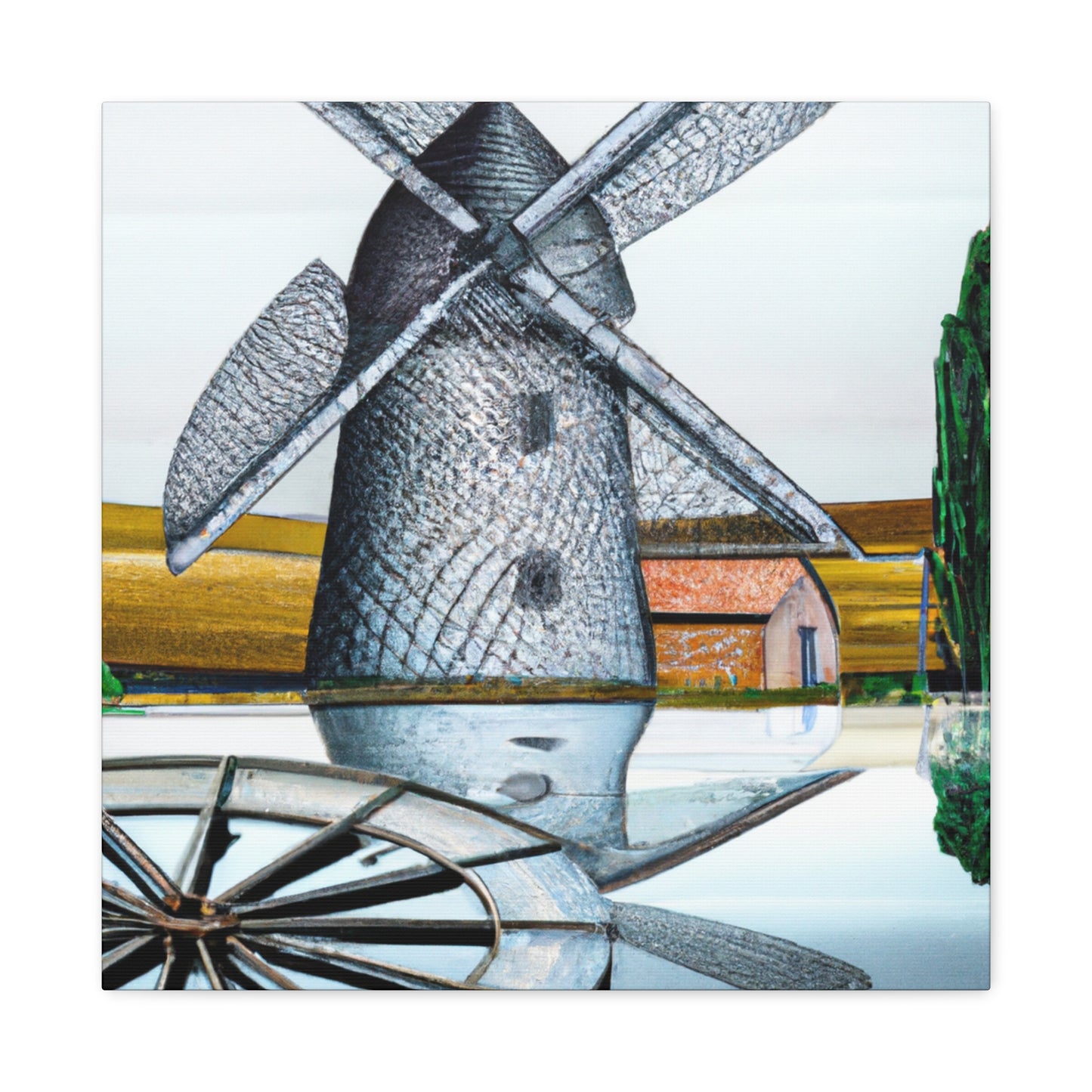 Windmill in Starlight - Canvas