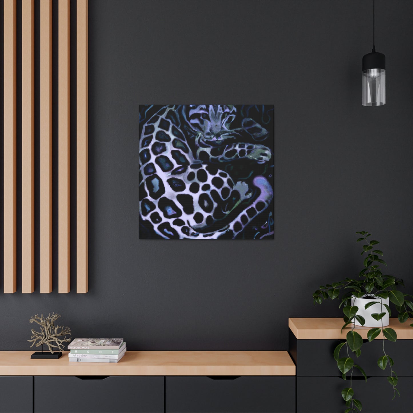 "Clouded Leopard Dreamscape" - Canvas