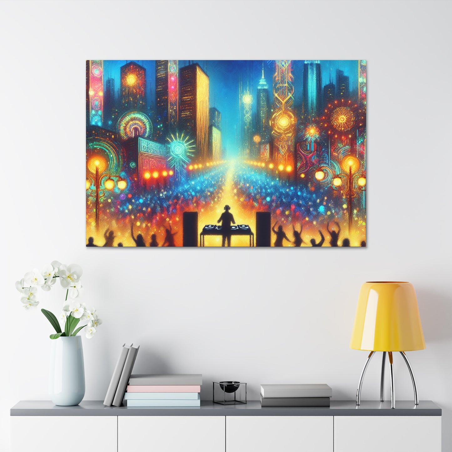 Euphoric Night Serenade - Canvas