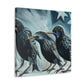 "Starlings in Expressionism" - Canvas