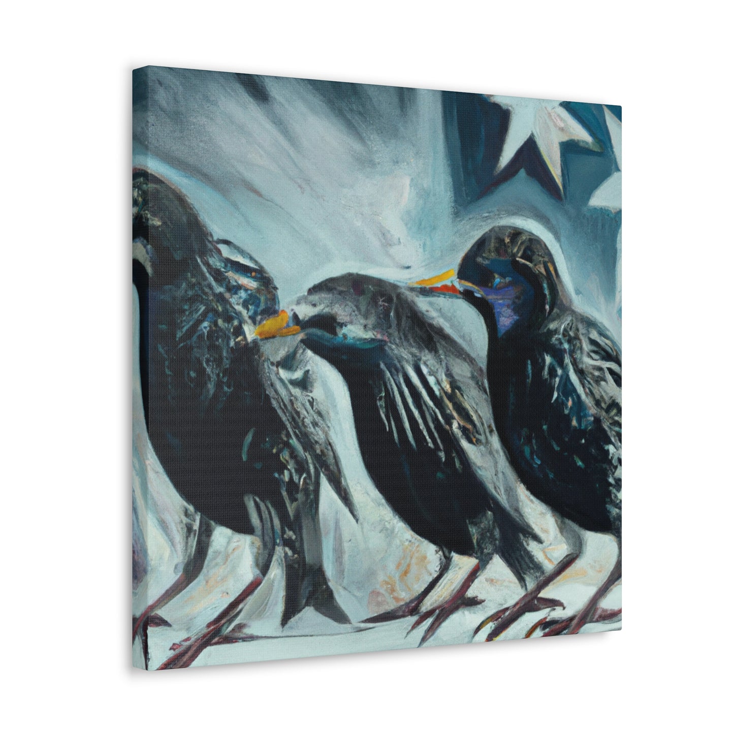 "Starlings in Expressionism" - Canvas