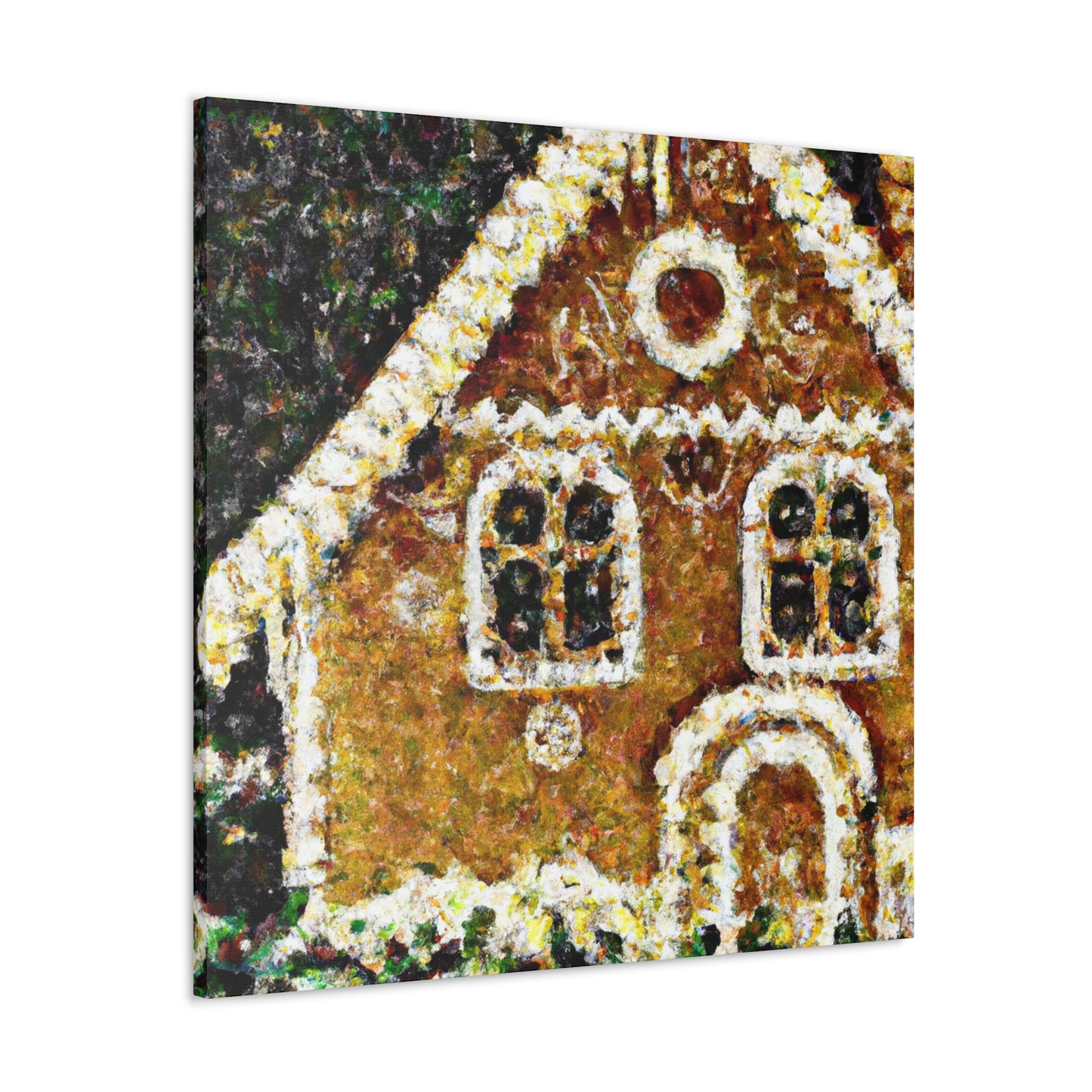 Gingerbread House Mosaic - Canvas