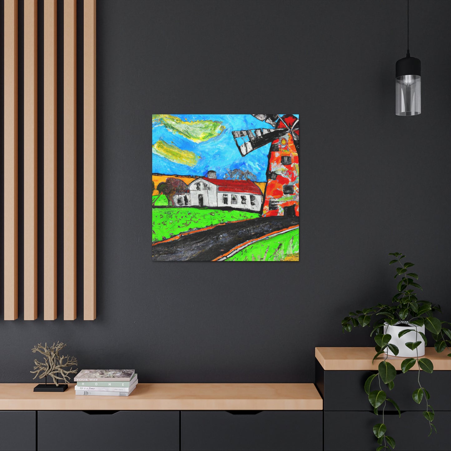 Windmills in Bloom - Canvas