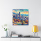 "Vibrant Urban Monoliths" - Canvas