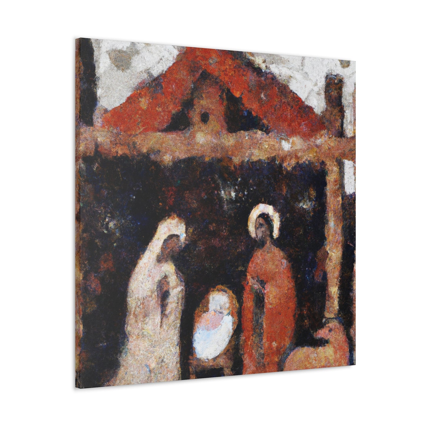 Infant's Midnight Manger - Canvas