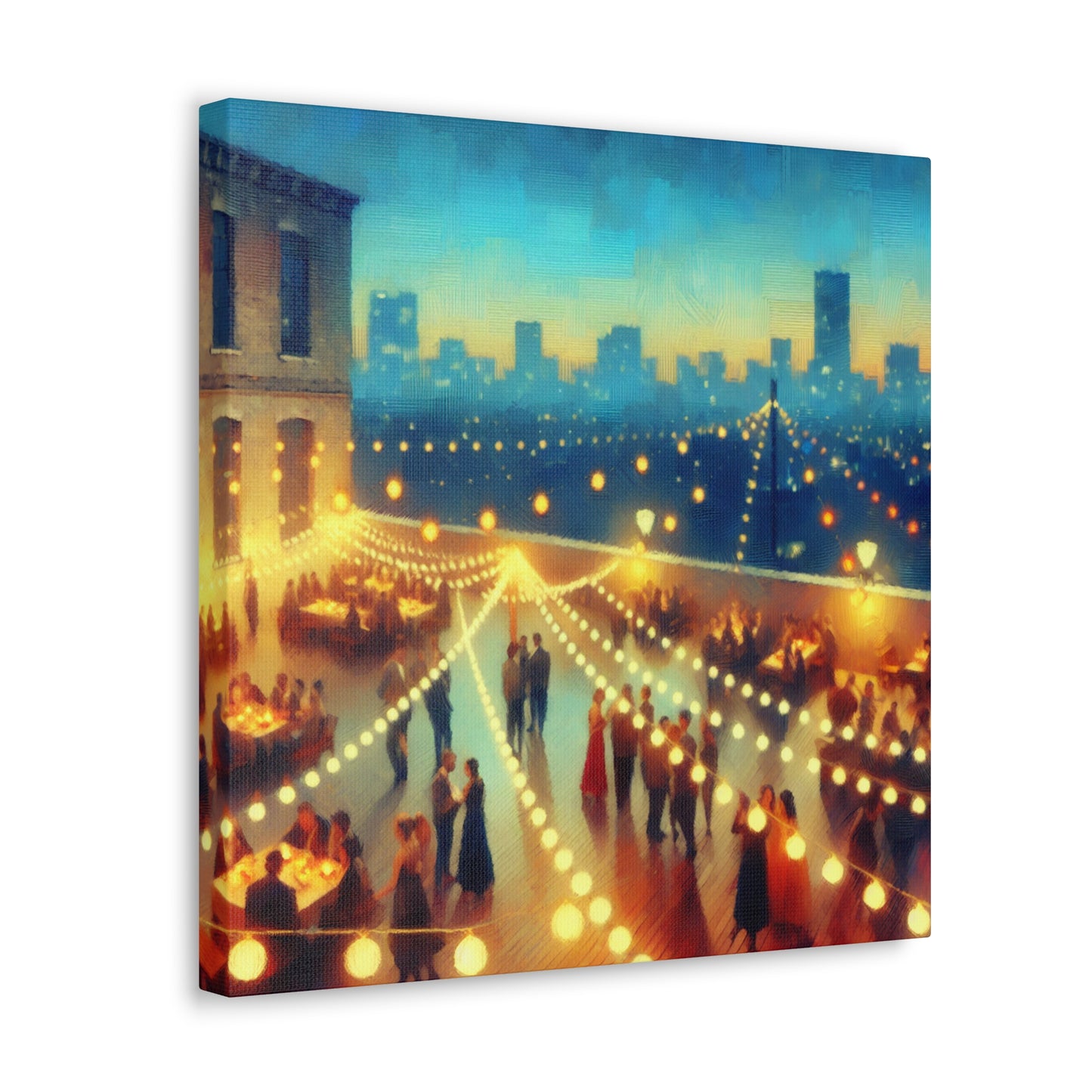 "Midnight Oasis Heights" - Canvas