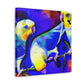 Budgies in Dreamland - Canvas