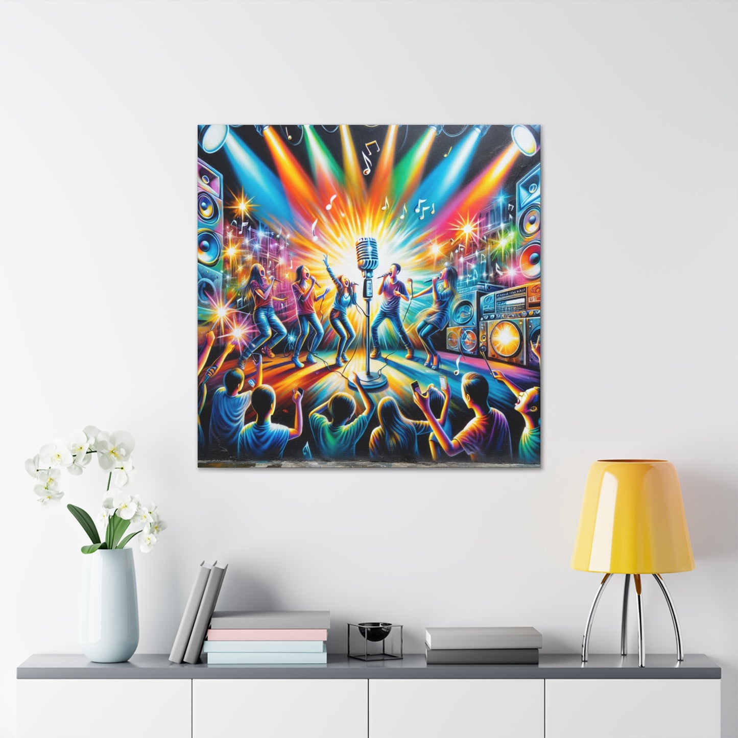 "Melodies of Urban Nights" - Canvas