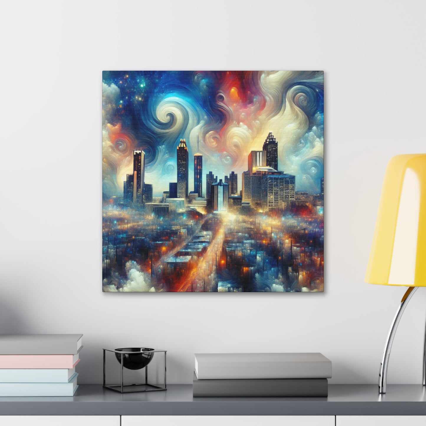 "Urban Symphony: Atlanta Impression" - Canvas