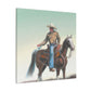 "Cowboy on Horseback" - Canvas