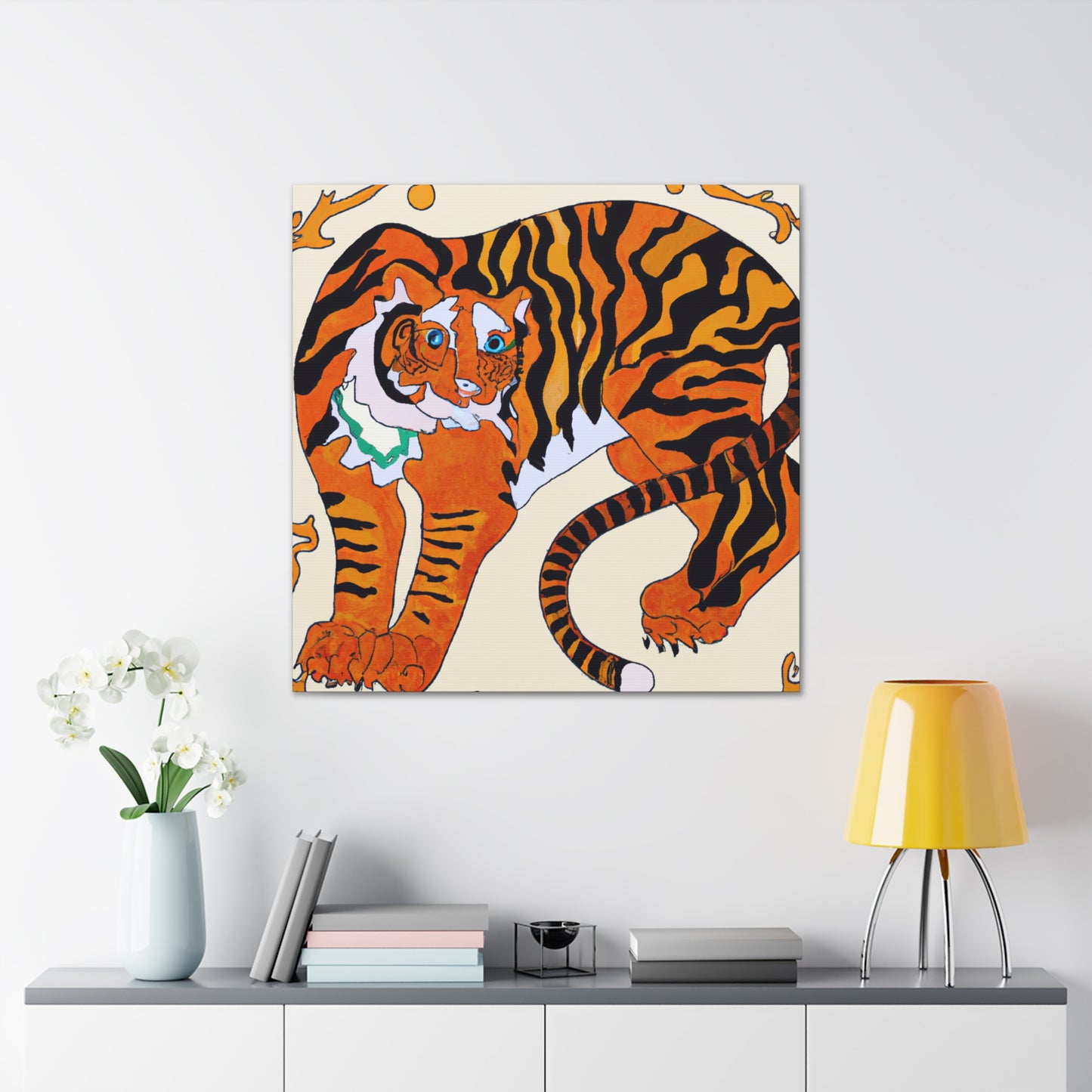 Bengal Tiger Unleashed. - Canvas