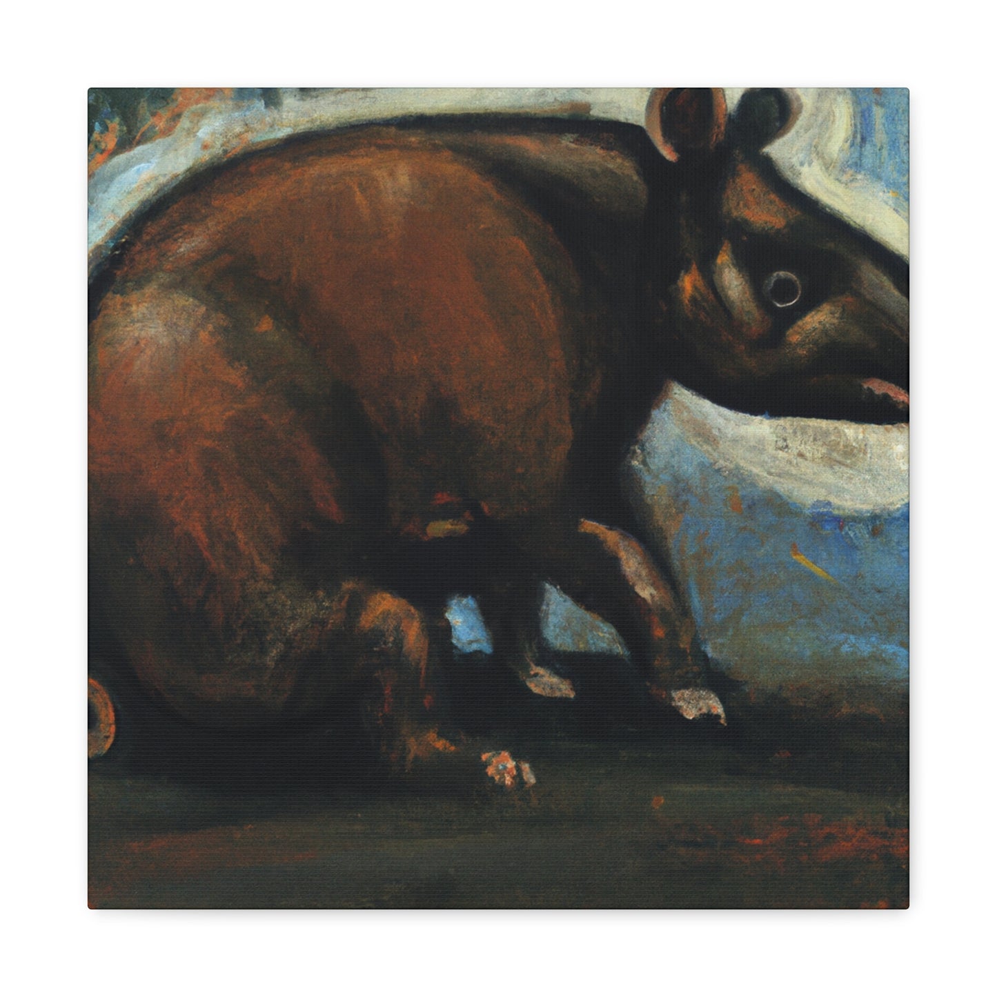 Malayan Tapir Painting - Canvas