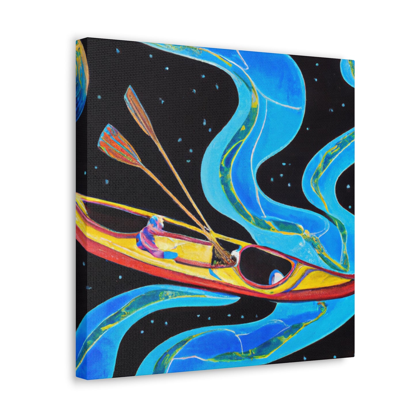 Kayak on the River - Canvas