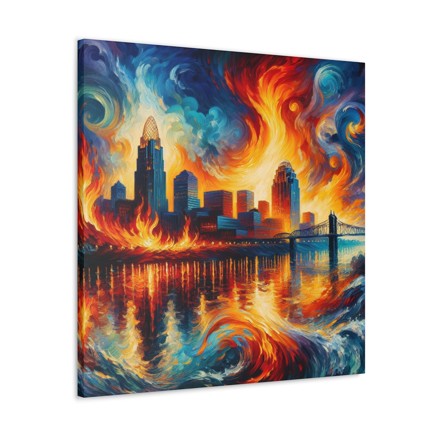 "City of Whirling Colors" - Canvas