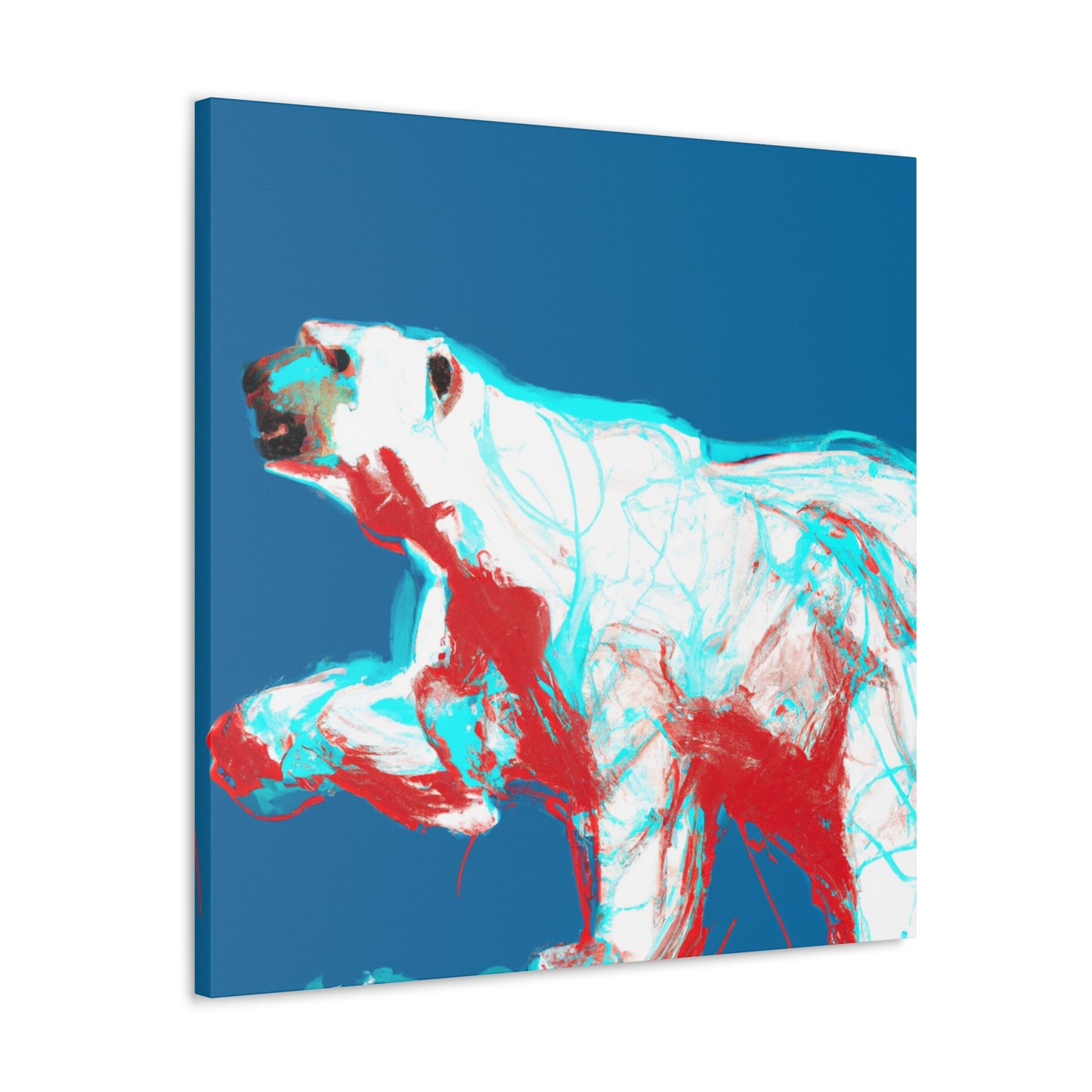 Polar Bear Minimalism - Canvas