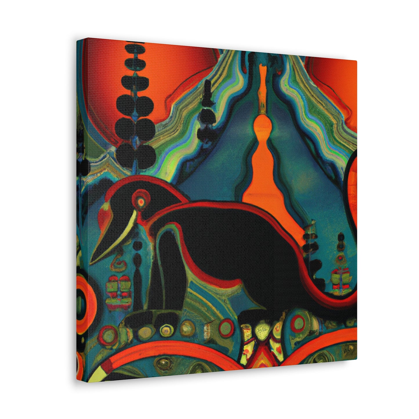 "Skunk in Moonlight Glimmer" - Canvas